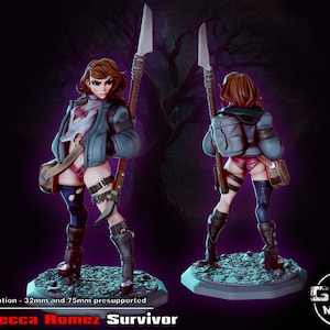 Rebecca Wasteland Survivor by Gaz Pin Up Miniatures