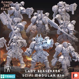 Lady Berzerkers by Across the Realms Miniatures