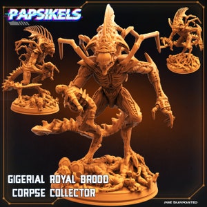 Alien Gigerial Royal Brood Corpse Collector from &quot;Skull Hunters&quot; by Papsikels Miniatures