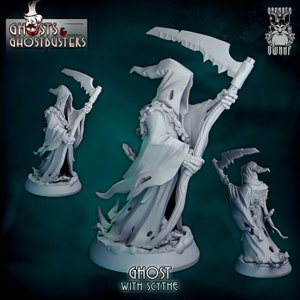 Ghost with Scythe from &quot;Ghosts & Ghost Hunters&quot; by Drunken Dwarf Miniatures