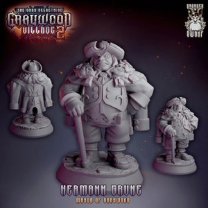 Mayor & Peasents from &quot;Graywood Village&quot; by Drunken Dwarf Miniatures
