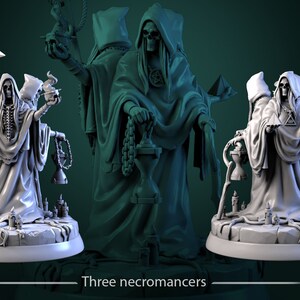 The Three Necromancers from "Lifeless Eyes" by White Werewolf Tavern Miniatures
