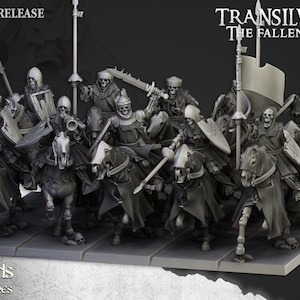 Mounted Skeleton Knights by Highland Miniatures