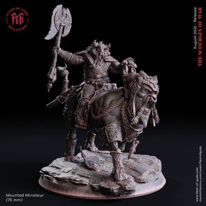 Mounted Minotaur from &quot;Scourges of War&quot; by Flesh of Gods Miniatures