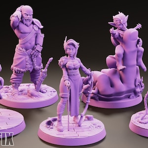 The Vox Crew by Jigglystix Pin Up Factory Miniatures