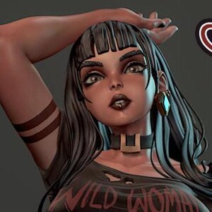 Goth Girl Itza Pin Up Ronin Arts Workshop