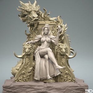 Fire Dragon Queen by 3DArtguy Miniatures