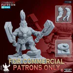 Dwarf Female Berzerker by Ghamak Miniatures