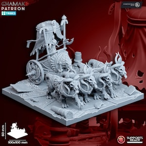 God Queen on Chariot by Ghamak Miniatures