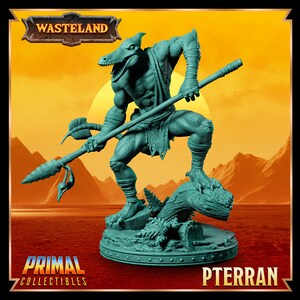 Pterran from Wasteland by Primal Collectibles Miniatures Heroquest RPG