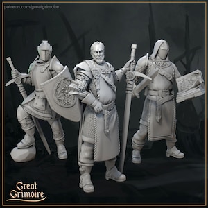 The Crusaders from "Dawn of Heresy" by Great Grimoire Miniatures