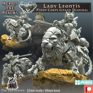 Lady Leontis Pin Up Captain from Across the Realms Miniatures