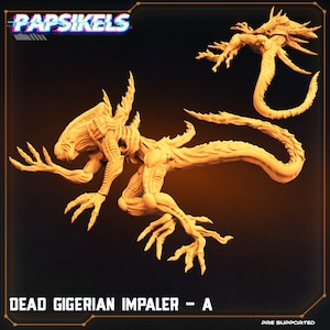 Dead Alien Gigerian Impaler from &quot;Skull Hunters&quot; by Papsikels Miniatures