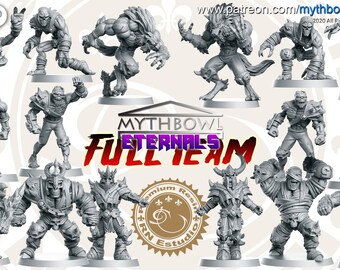 Eternals Vol 2 Undead Mythbowl Team Ghouls & Zombies by RN Estudios Miniatures Fantasy Football Blood Bowl