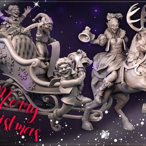 Christmas Sleigh by Great Grimoire Miniatures