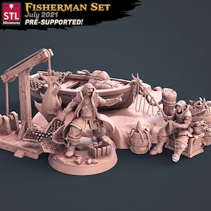 Fishermen Set by STL Miniatures