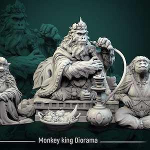 Monkey King Court from &quot;Monkey Valley&quot; by White Werewolf Tavern Miniatures RPG