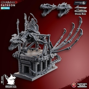 God-king on Dragon by Ghamak Miniatures