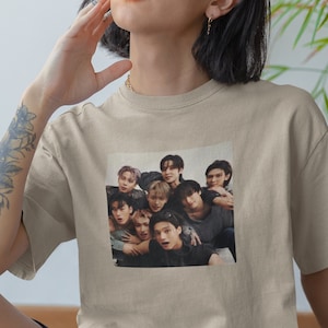 Ateez Group Tee - Stylish Kpop Shirt for Ateez Fans - Perfect Kpop Gift, Ateez Fan Merch, Mingi, Wooyoung, Jongho, San, kpop fan, ATINY,Cute