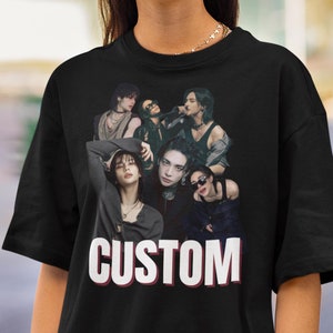CUSTOM Kpop Shirt Your Idea Here, Custom Kpop Bootleg Tee for him or her,Fan Merch, Personalized T shirt, Customized design,Cute Tshirt,Gift