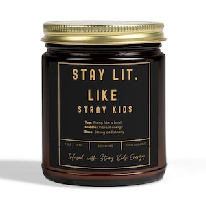 Stray Kids Candle Gift Custom Kpop Merch for STAYs Organic Scented Candle Hyunjin Bangchan Fan Gift Unique Kpop Holiday & Birthday Gift