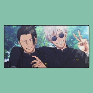 Gojo Satoru Jujutsu Kaisen Mouse Pad | Anime Desk Mat | Stylish Mousepad & Holiday Gift for Gamers,Anime Fan Lover Merch,Geto Suguru