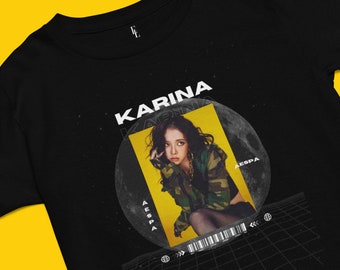Aespa Karina レトロ 90 年代 ブートレッグ T シャツ - Aespa