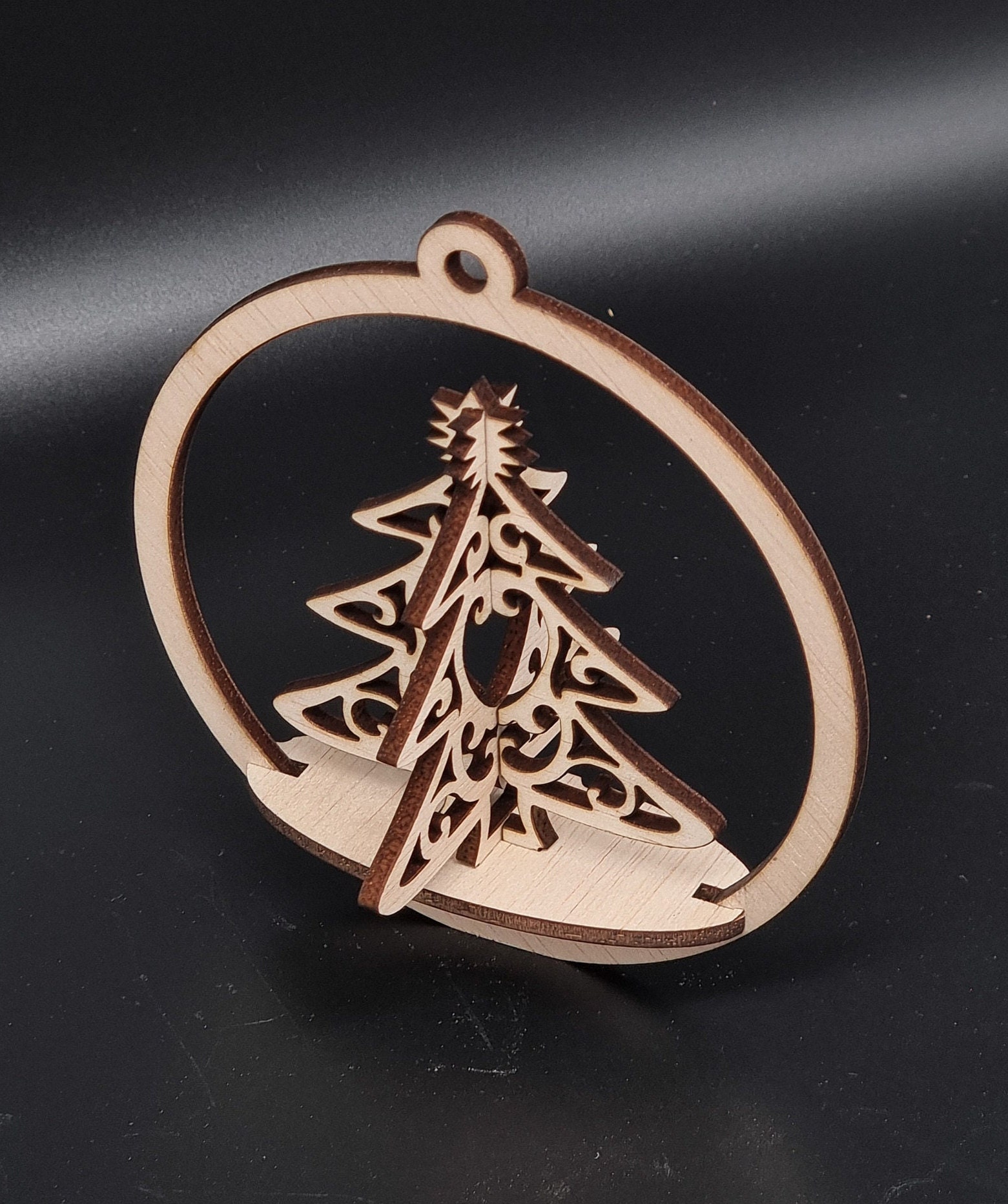HNLZ Pendenti Legno Natalizi Addobbi Albero,8 Pezzi Ciondolo Albero di
