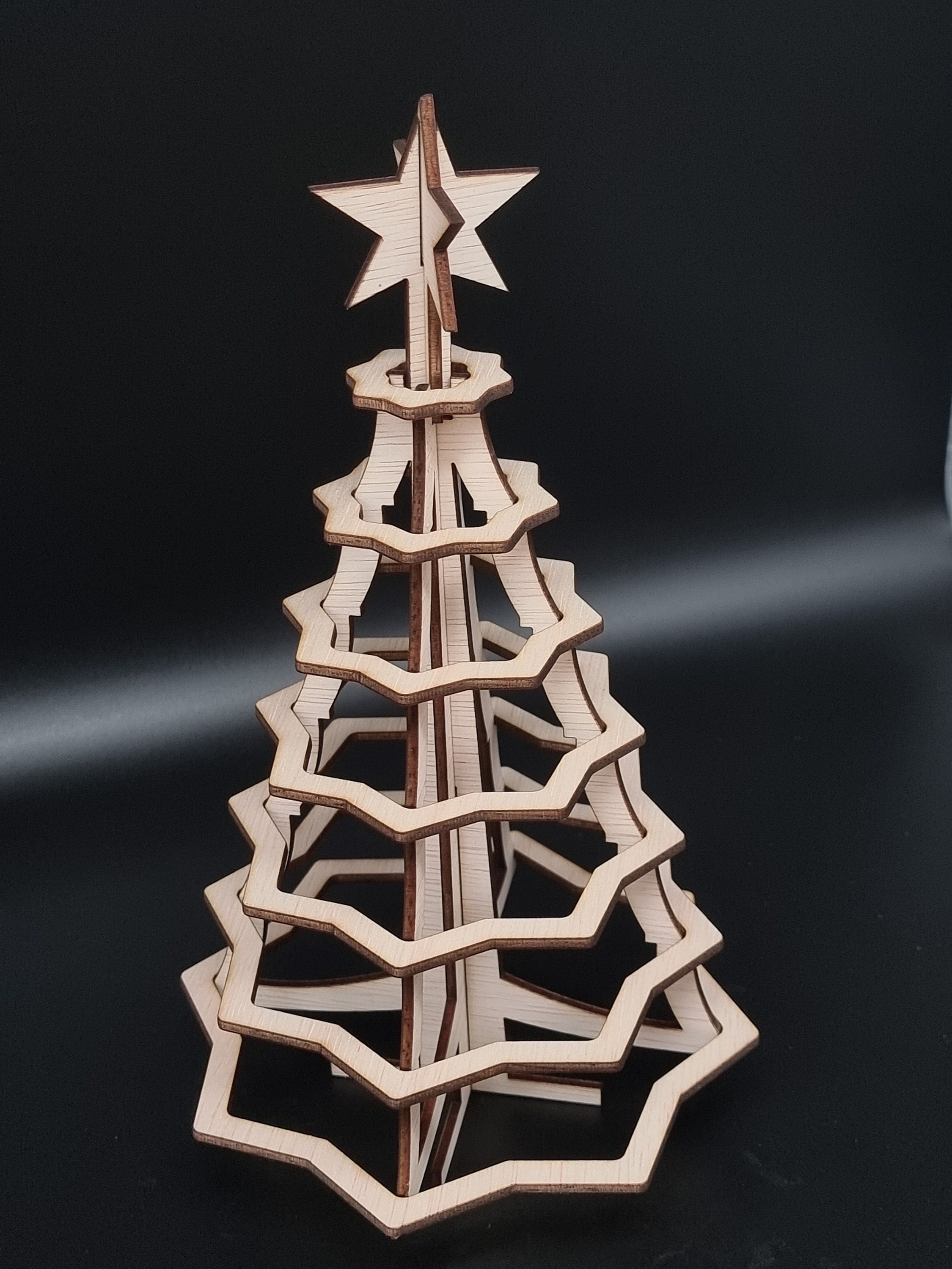3D Christmas Tree .DXF .SVG Lasercut Files for DIY. for 3 and 5mm