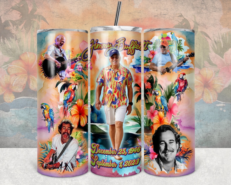 Jimmy Buffett Memorial Designs pour sublimation/DTF Téléchargement numérique image 2