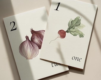 Montessori Number Flashcards 1-10 | Toddler Counting Printable | Preschool Math Cards | Digital Download | Educational PDF for Kids