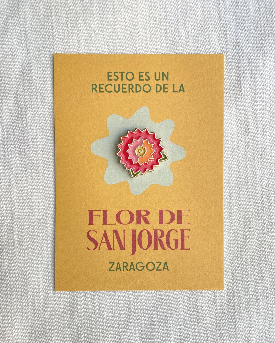 Flor San Jorge - Pin de metal esmaltado