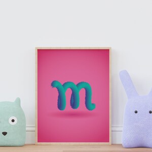 Lámina infantil letra abecedario