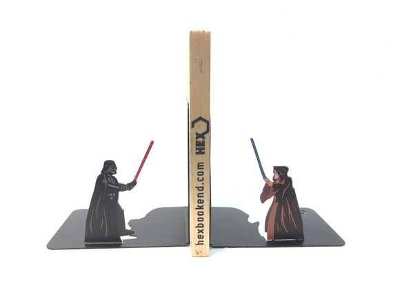 Star Wars Obi Wan Kenobi e Darth Vader Bookends/ Fermalibri/  Portalibri/Idee regalo -  Italia