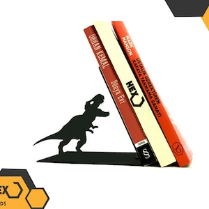 T-Rex Bookend / Dinosaur Nursery Room Tripceptors / Jurassic/Shelves/Book Gift/Book Organizer Book End Storage/House Warming Gift idea
