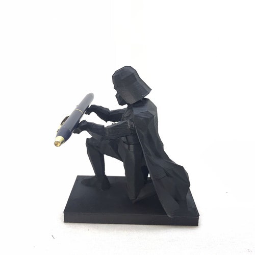 Star Wars shops Darth Vader Pen Holder/ Starwars /Yoda/Dark Side/Home/Office Decor/Desk/Graduation gift/ Retirement gift/ Fathers Day