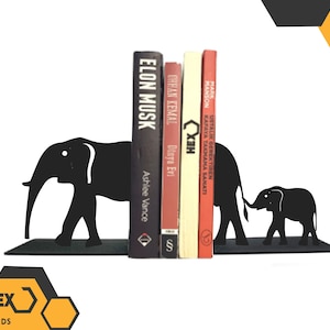 Elephant Family Metal Boekensteunen / Boek ondersteuning / Cadeau idee / Cadeau voor moeder / Cadeau voor oma / Decor / Home / office