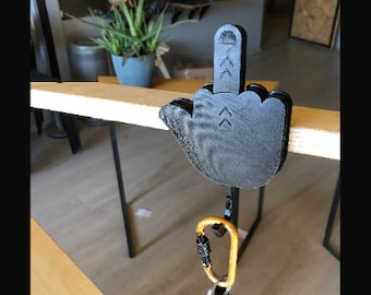 Middle Finger Key Hanger: Funny Home/Office Decor