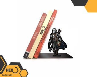 Star Wars Mandalorian Book Stopper, Home Office Decor