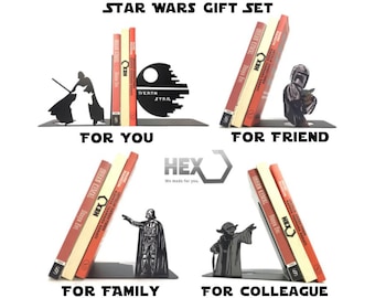 Star Wars Metal Bookends: Yoda & Darth Vader Book Support Set