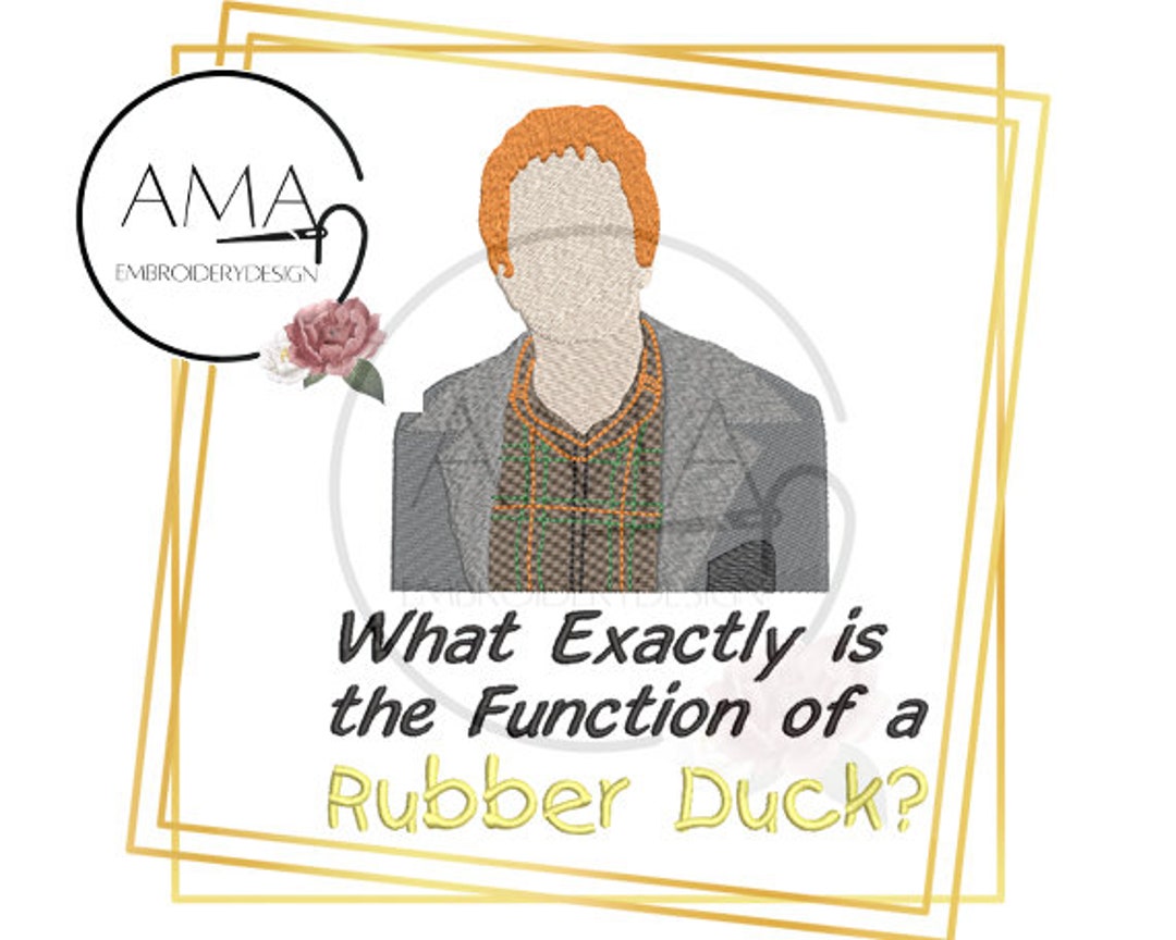 Arthur Quote What Exactly is the Function of a Rubber Duck Embroidery