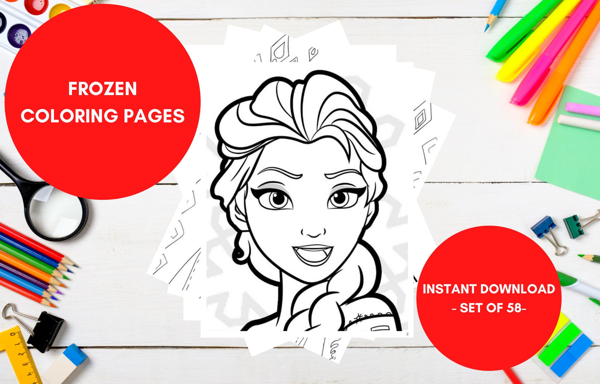 Marshmallow Coloring Page Frozen