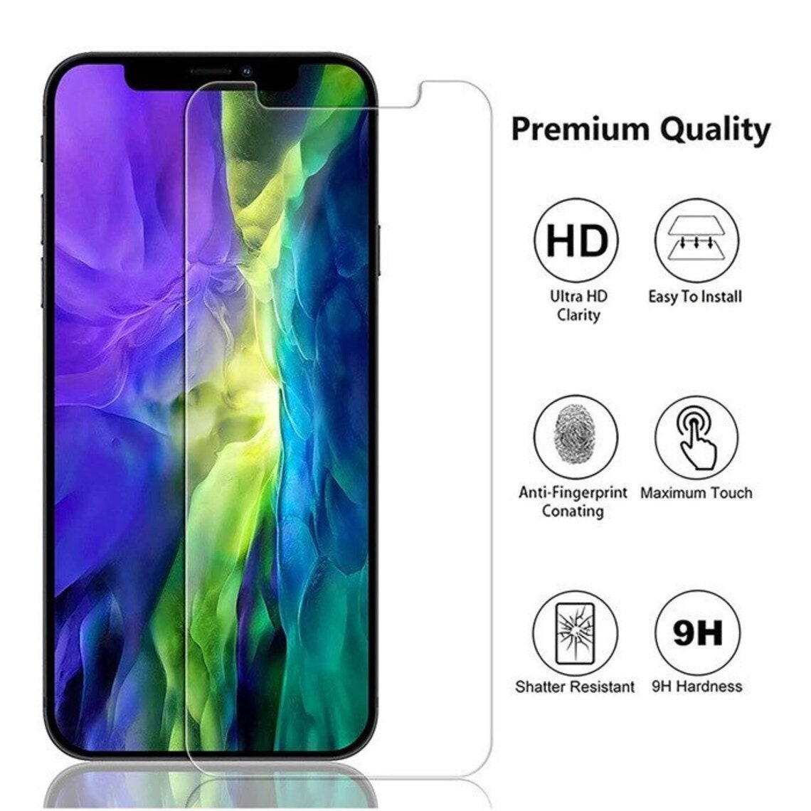 X2 Screen Protectors for Iphone 13 / 13 Pro Tempered Glass Etsy UK