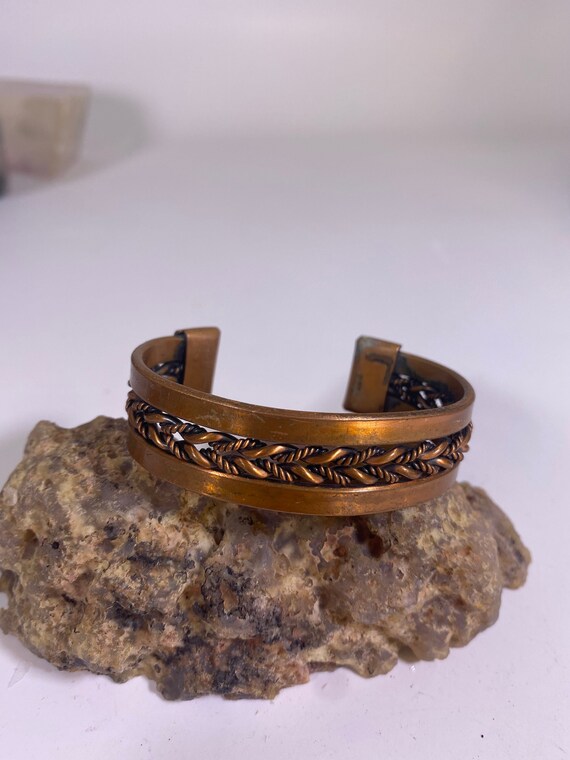 Vintage Copper Cuff Bracelet Etsy