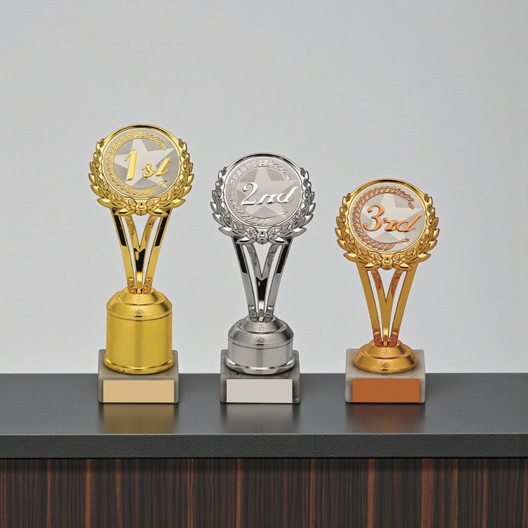 1st, 2nd, 3rd Place Awards - Gold, Silver & Bronze Trophy – Free ...