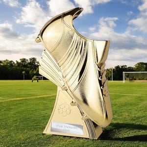 Football Golden Boot Trophy, Free Engraving, 25cm