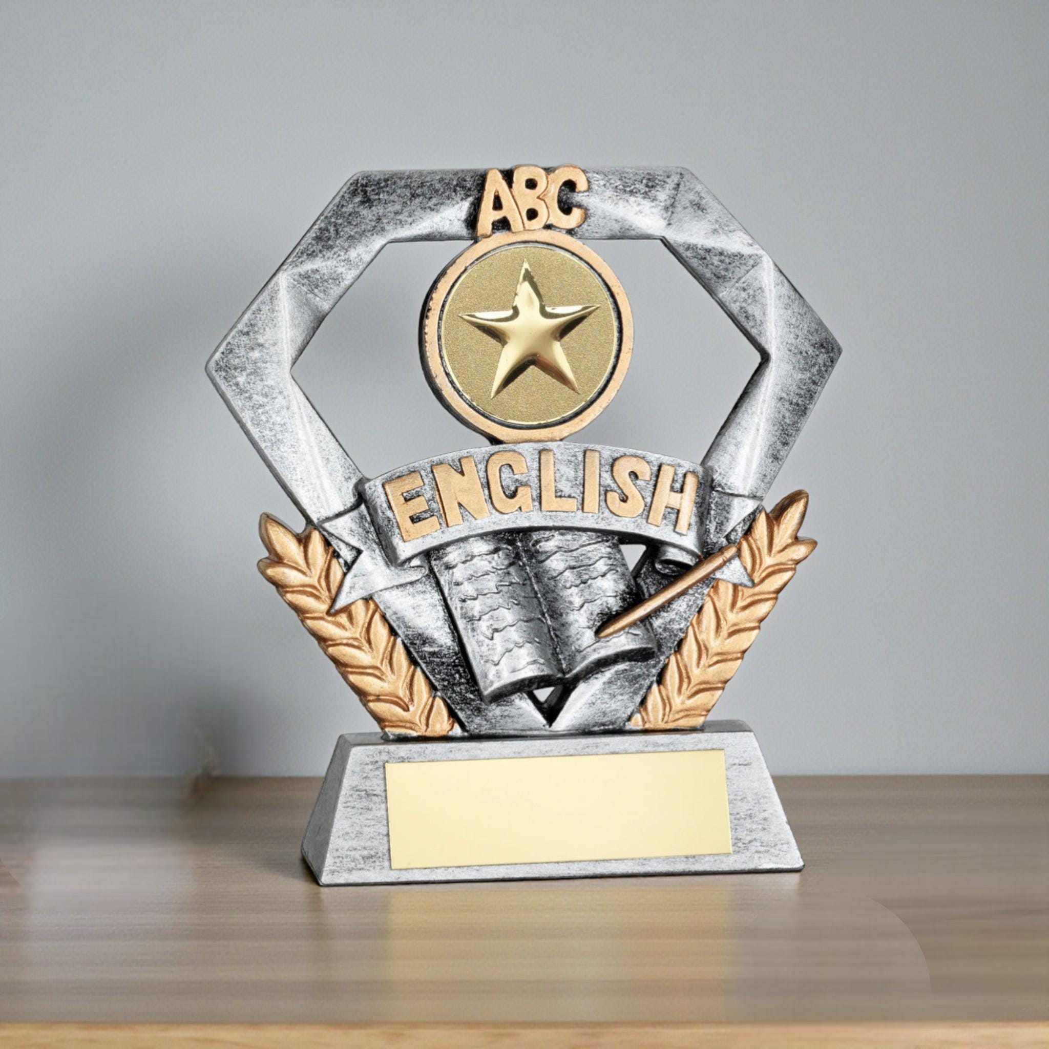 Science Trophy Custom School Subject Trophy | Science English Maths & More | Personalized ...