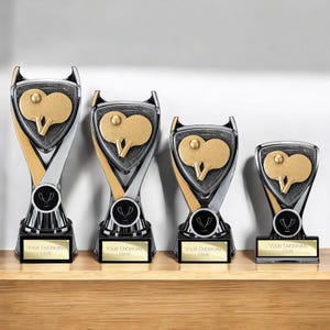 Table Tennis Trophy – Personalized Ping Pong Award | 4 Sizes | Free Engraved Sports Trophy for Tournaments, Leagues & Gifts