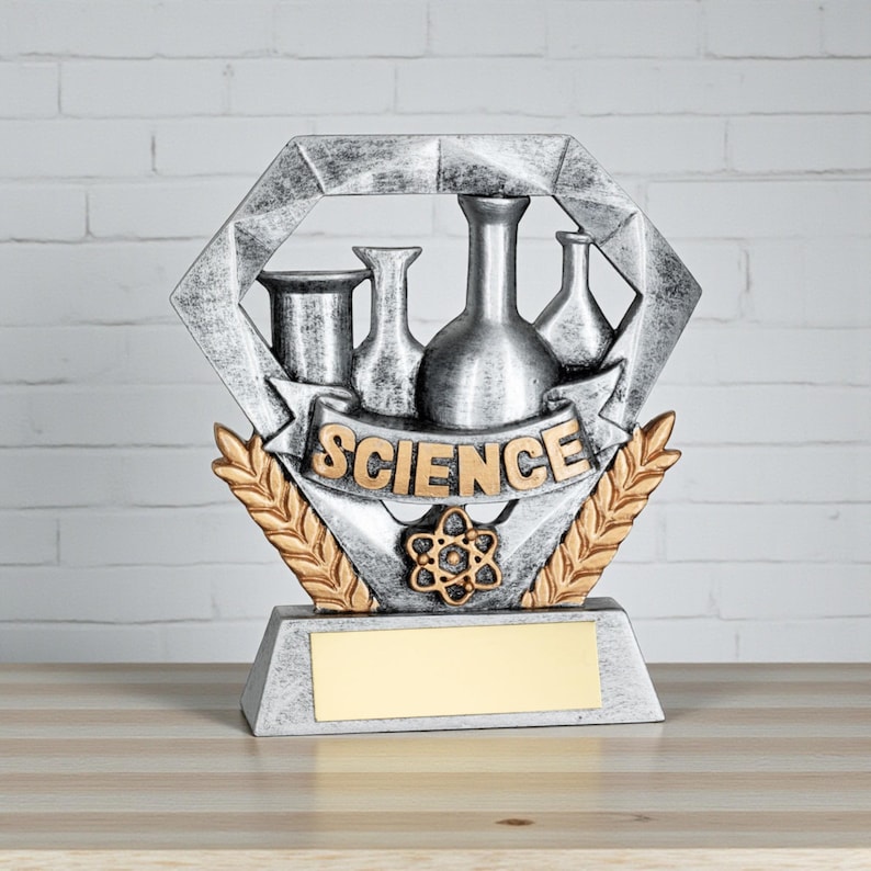 School Subject Trophy | Science English Maths & More | Personalized ...