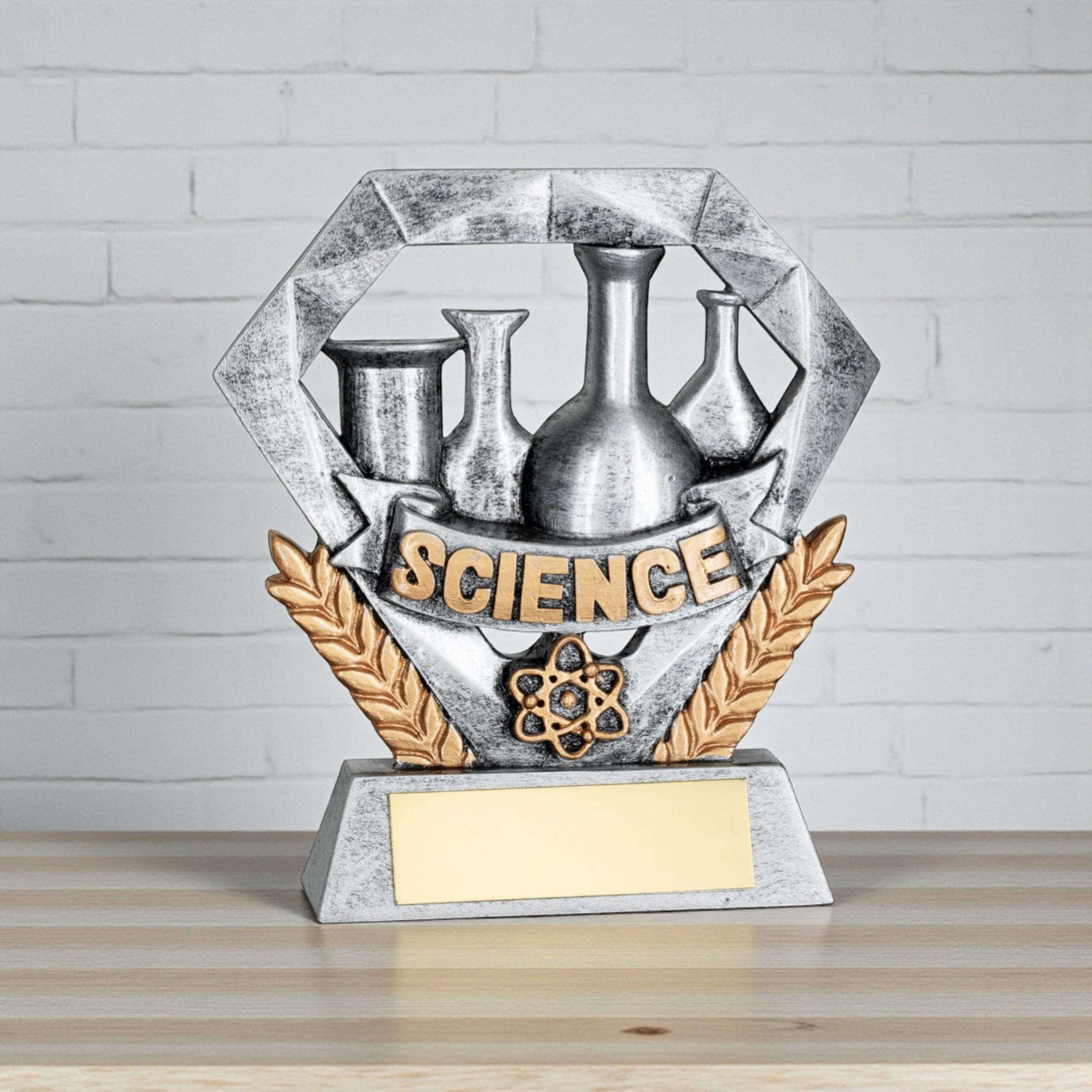 Science Trophy Custom School Subject Trophy | Science English Maths & More | Personalized ...